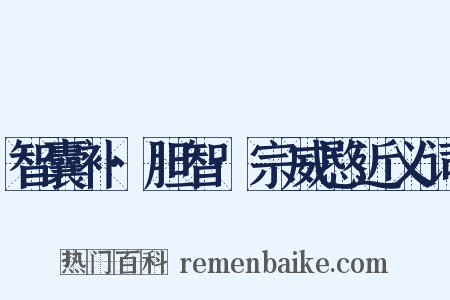 智囊补·胆智·宗威愍近义词是什么意思的图片